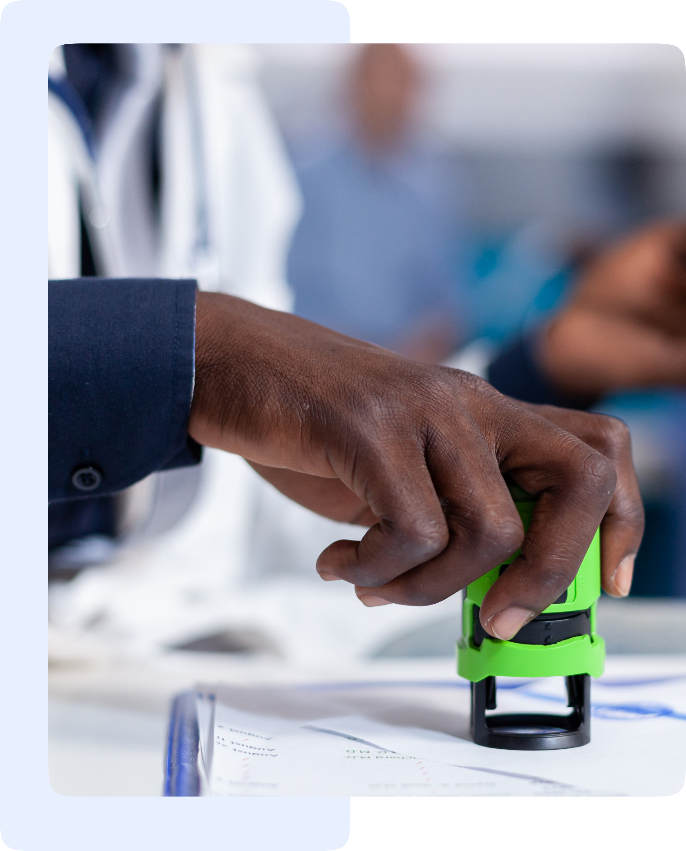 Doctor consulting with elderly patient